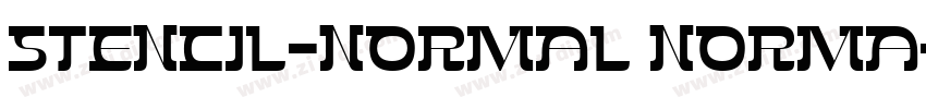 Stencil-Normal Norma字体转换